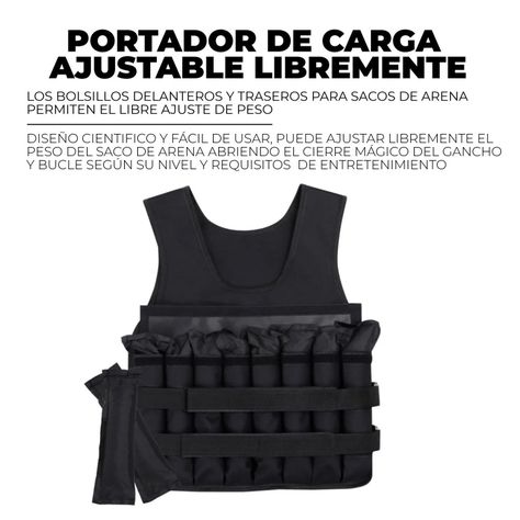 Chaleco Lastre Peso Entrenamiento Pro Crossfit 10k-1