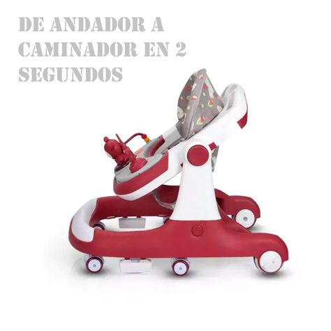 Andador 2 en 1 Caminador 360° Burdeo-7