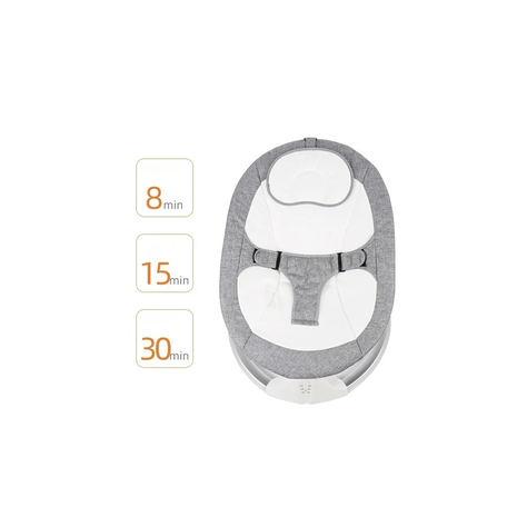 Silla Mecedora Electrica Inteligente Bebés Multifuncion Gris-5
