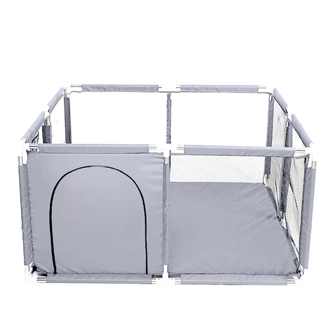 Corral de Seguridad Bebe Con Aro 126x126 Cm. Gris-0