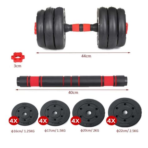 Set de Mancuernas de 30 Kg con Union Red-2