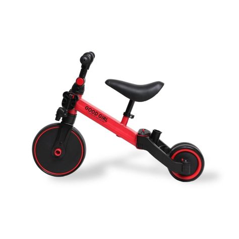 Triciclo Correpasillos Multiposiciones 3 En 1 Rojo-3