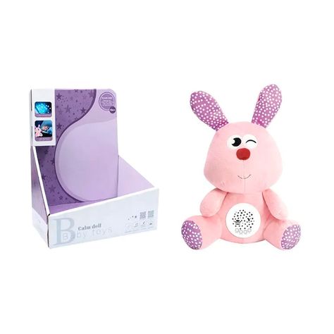 Conejito Espantacuco Peluche con Proyector de Musica y Luz-2