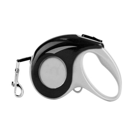Correa Mascota Retractil Automatica 5 mts. Perro Gato Negro-0