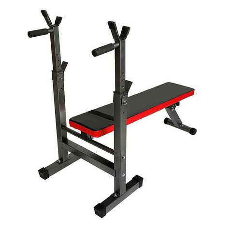 Press Banca Abdominal Reclinable Para Pesas Con Rack-4