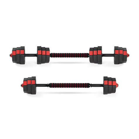 Set de Mancuernas 20 KG Rojo -4