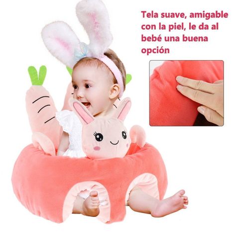 Cojin Asiento Bebe Seguridad y Apoyo Conejo-2