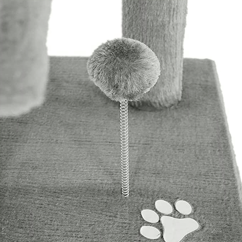 Rascador Para Gato Tipo Torre Grande 3 Niveles 112 cms. + Cuerda-1