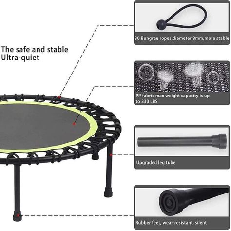 Trampolin con soporte en T 100 cms., saltarina, Power Jump-5