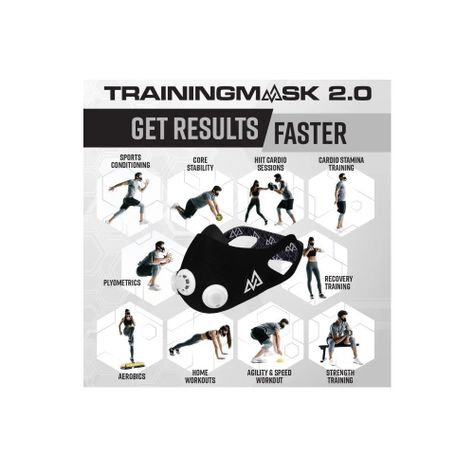 Mascara Entrenamiento Training Mask 2.0 Hipoxica L-4