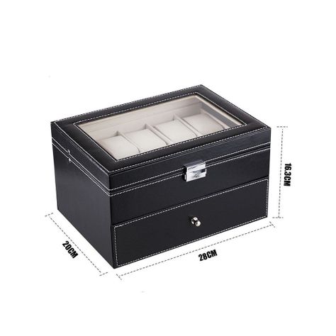 Caja Estuche Organizador de 20 Relojes de Lujo-1