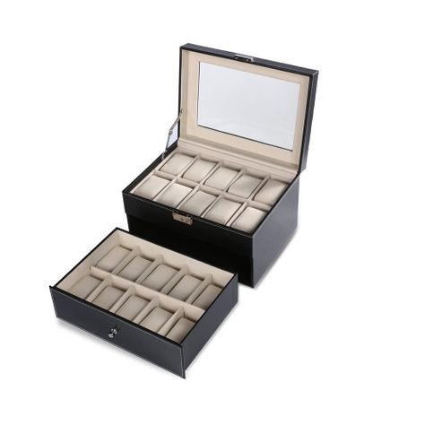 Caja Estuche Organizador de 20 Relojes de Lujo-3