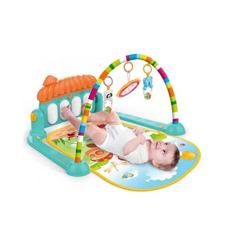 Gimnasio 3 en 1 Musical para bebe Piano Didactico-0