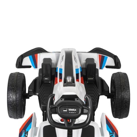 Auto Eléctrico Go Kart F1 Con Control Luz Y Sonido Blanco-5