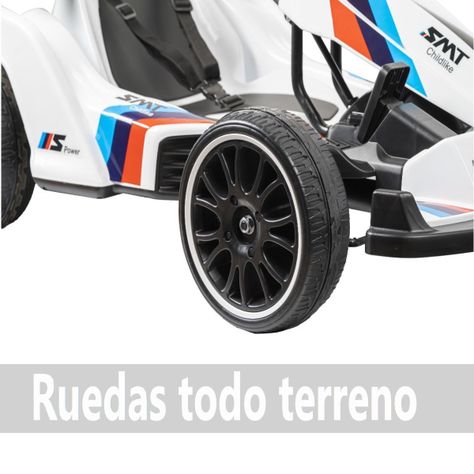 Auto Eléctrico Go Kart F1 Con Control Luz Y Sonido Blanco-6