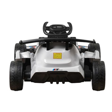 Auto Eléctrico Go Kart F1 Con Control Luz Y Sonido Blanco-2