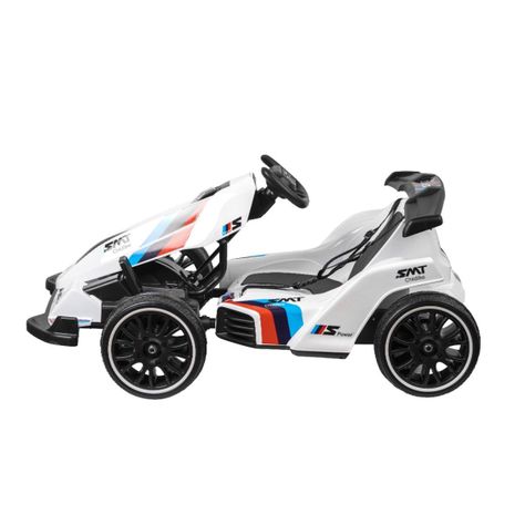 Auto Eléctrico Go Kart F1 Con Control Luz Y Sonido Blanco-3