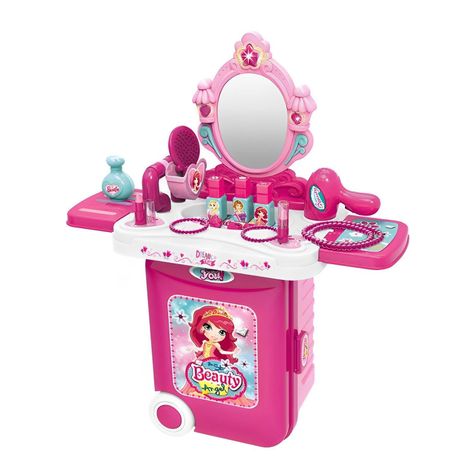 Juguete Maleta Peinador/ Tocador Maquillaje 3 En 1 con Luces y Sonidos-0