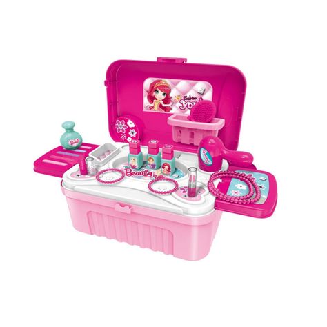 Juguete Maleta Peinador/ Tocador Maquillaje 3 En 1 con Luces y Sonidos-1