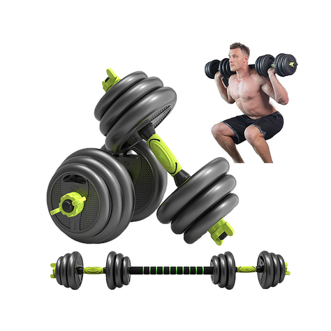 Juego De Mancuernas De 40 Kg Con Union Light Green-4