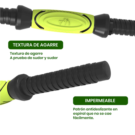 Juego De Mancuernas De 40 Kg Con Union Light Green-1