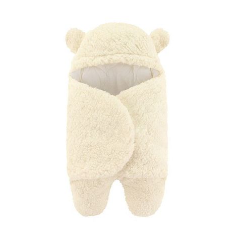 Manta Bebe Premium Recien Nacido Enterito Suave Osito Beige-0