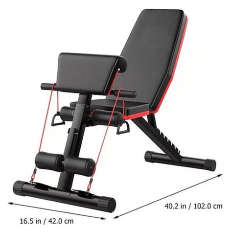 BANCA ABDOMINAL AJUSTABLE FULL + BICEPS CON BANDAS SPORTIME-3