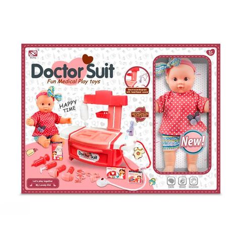 Set Completo de Doctora Dentista con Accesorios y Muñeca Para Jugar-5