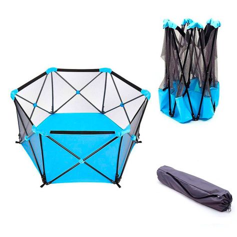 Corral de Seguridad para Bebe Plegable Portatil + Bolso-1