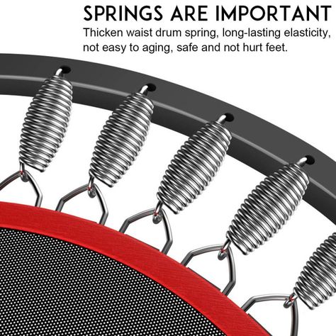 Trampolin con soporte 100 cm, saltarina con cobertor, Power Jump.-4