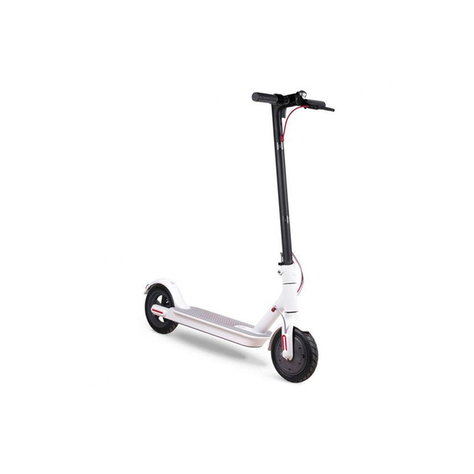 Scooter Eléctrico 500W Urbano Adulto Plegable Blanco-4
