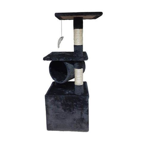 Rascador Para Gato Tipo Torre Casita 90 cms. + Raton-2