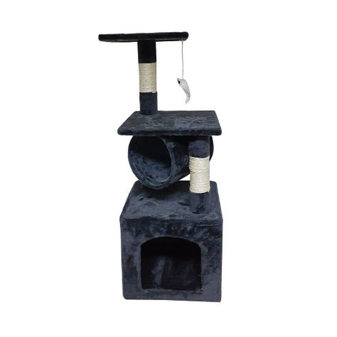 Rascador Para Gato Tipo Torre Casita 90 cms. + Raton-0
