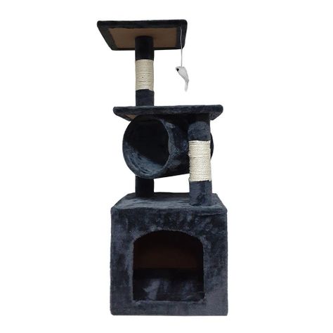 Rascador Para Gato Tipo Torre Casita 90 cms. + Raton-1