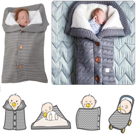 Saco De Dormir Manta para Bebe Recién Nacido Ultrasuave-7