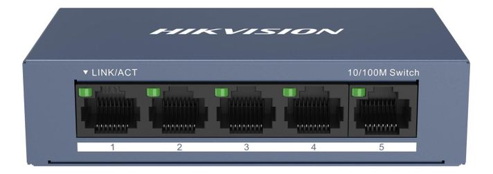 Switch 5 Puertos Fast Ethernet 10/100m Hikvision-1