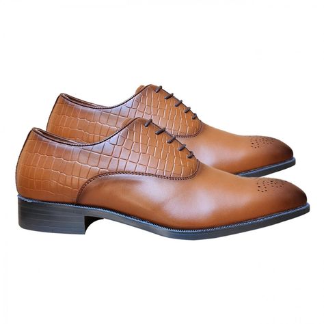 Zapatos Formales De Vestir Caballero Estampado Reptil 7428-2