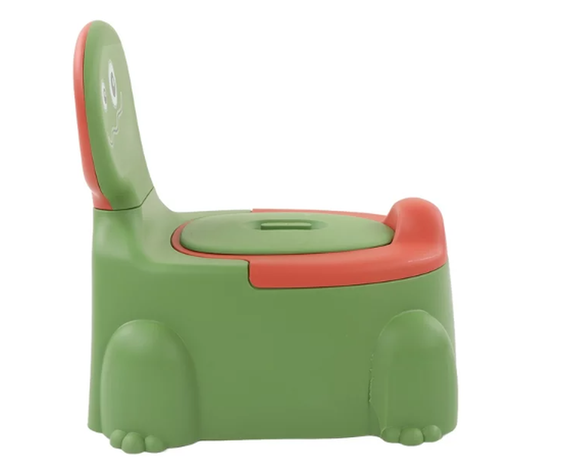 Bacinica Infantil Diseño Dinosaurio - Primer Baño - Verde-1