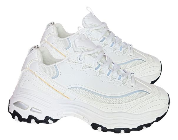 Zapatillas Deportivas Blancas Diseño Moderno Y Elegante 7616-3