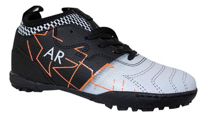 Zapatilla Baby Futbol Juvenil Niños Exotic Soccer Negro 7496-1