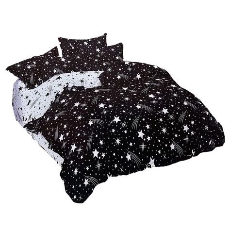 JUEGO DE SABANAS 2.5 PLAZAS KING ESTRELLAS BLACK 626-1
