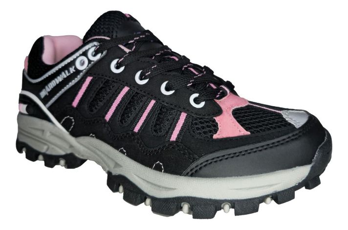 Zapatillas Life Outdoor Mujer 35 Al 41 Senderismo Negro 7617-3