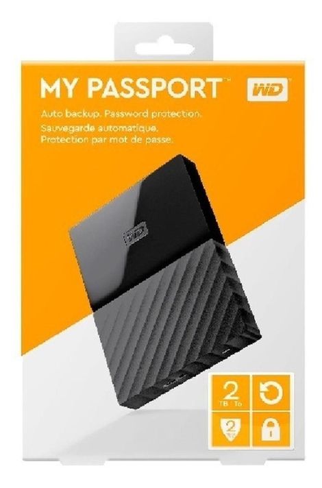 Disco Duro Externo Western Digital My Passport Wdbyvg002 2tb-2