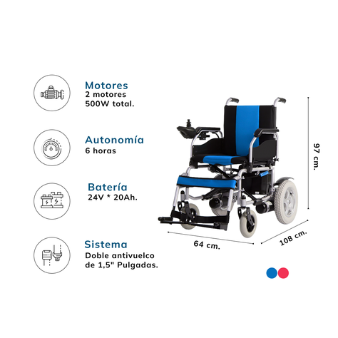 SILLA DE RUEDAS ELÉCTRICA MODELO 110-A-3