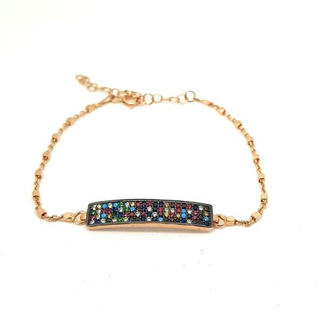 PULSERA KOLOR ROSADA PLATA-0