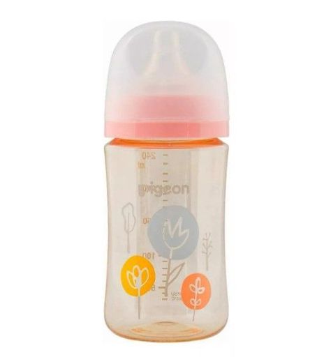 Biberón Softouch Pigeon PPSU 240ml Flower-2