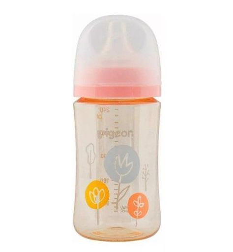 Biberón Softouch Pigeon PPSU 240ml Flower-1