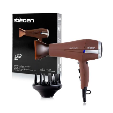 Secador de pelo Siegen SG-3043 Ion therapy Marrón 2200W-3