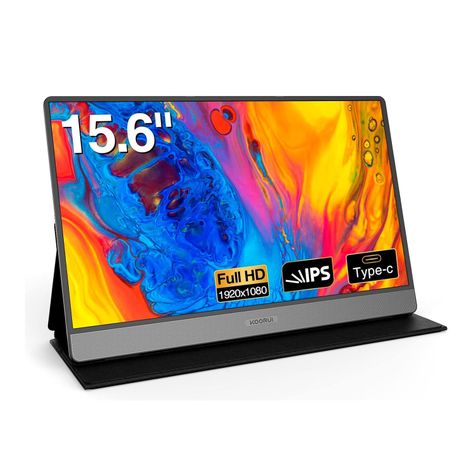 Monitor Portátil Koorui 15.6" FHD Ips USB-C HDMI Altavoz-0