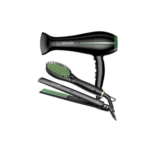 Set Gama Secador Bora + Alisador Elegance + Cepillo Avocado-1